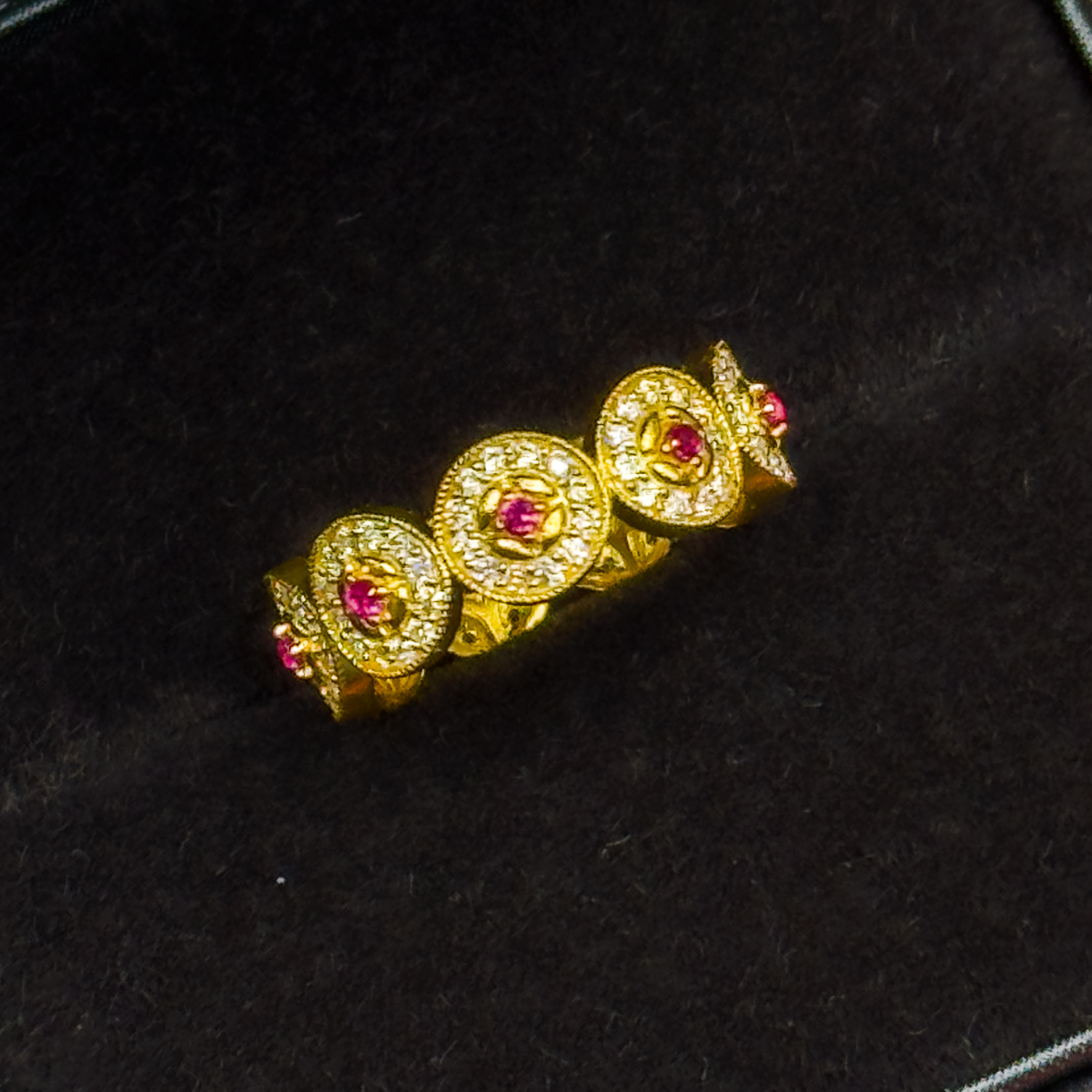 瑞意珠宝黄金足金999【】戒指/镶嵌黄金首饰