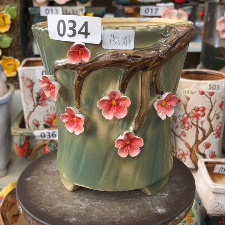 紫砂花盆粗陶材质多肉花盆