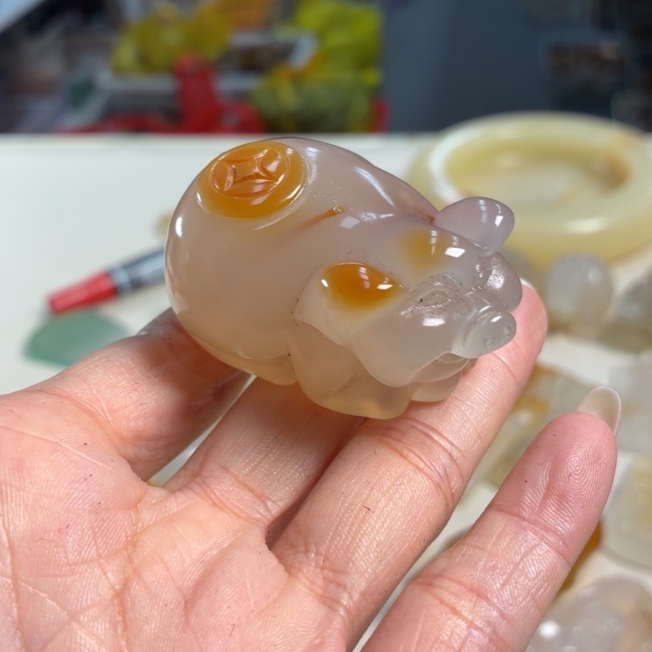 玛瑙/玉髓未镶嵌吊坠(不含链)