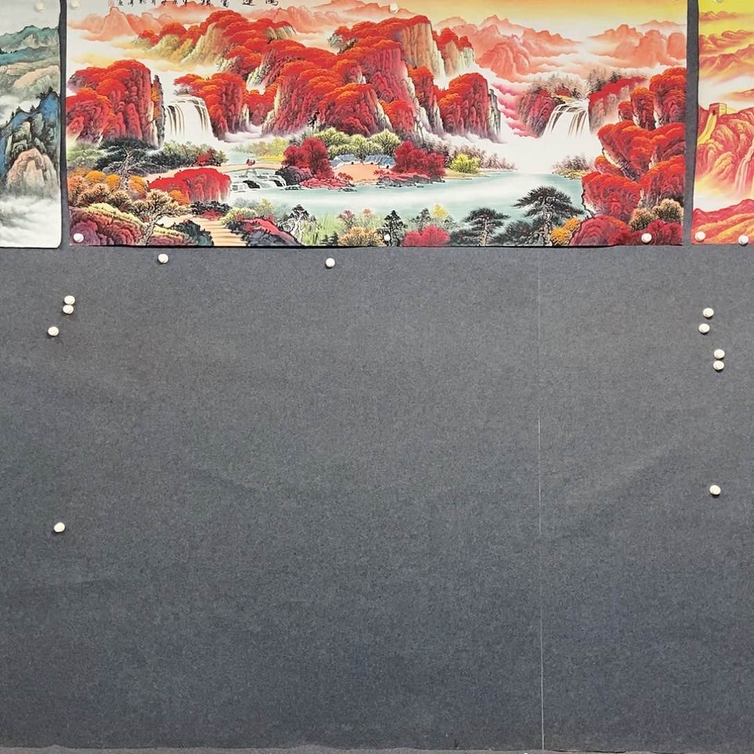 国画@***代小八尺山水一副