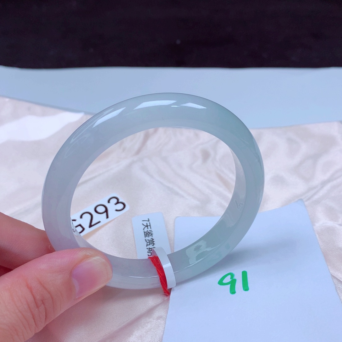 未镶嵌手镯翡翠缅甸天然A货翡翠手镯57.6