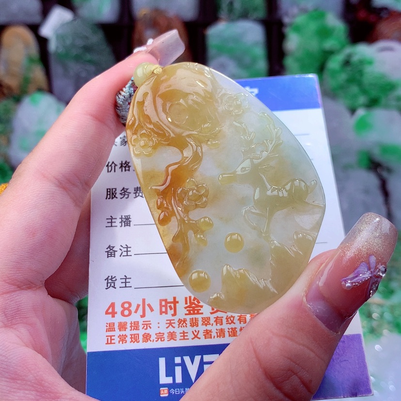 【闪购商品】翡翠颈饰未镶嵌挂件