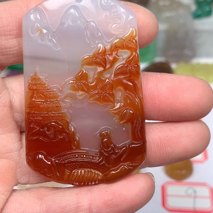 玛瑙/玉髓颈饰未镶嵌正****裴