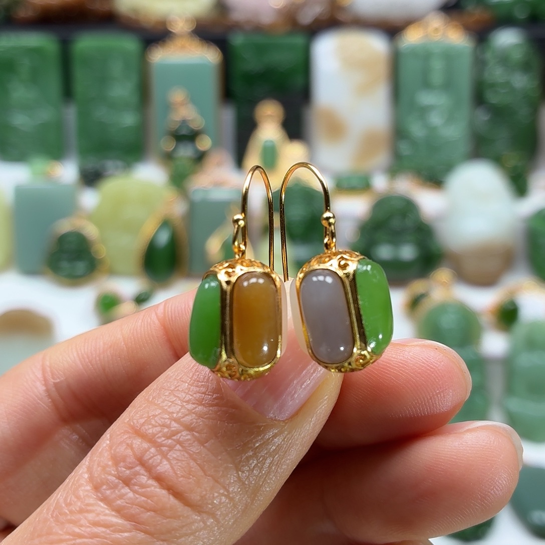 和田玉银S925镶嵌颈饰