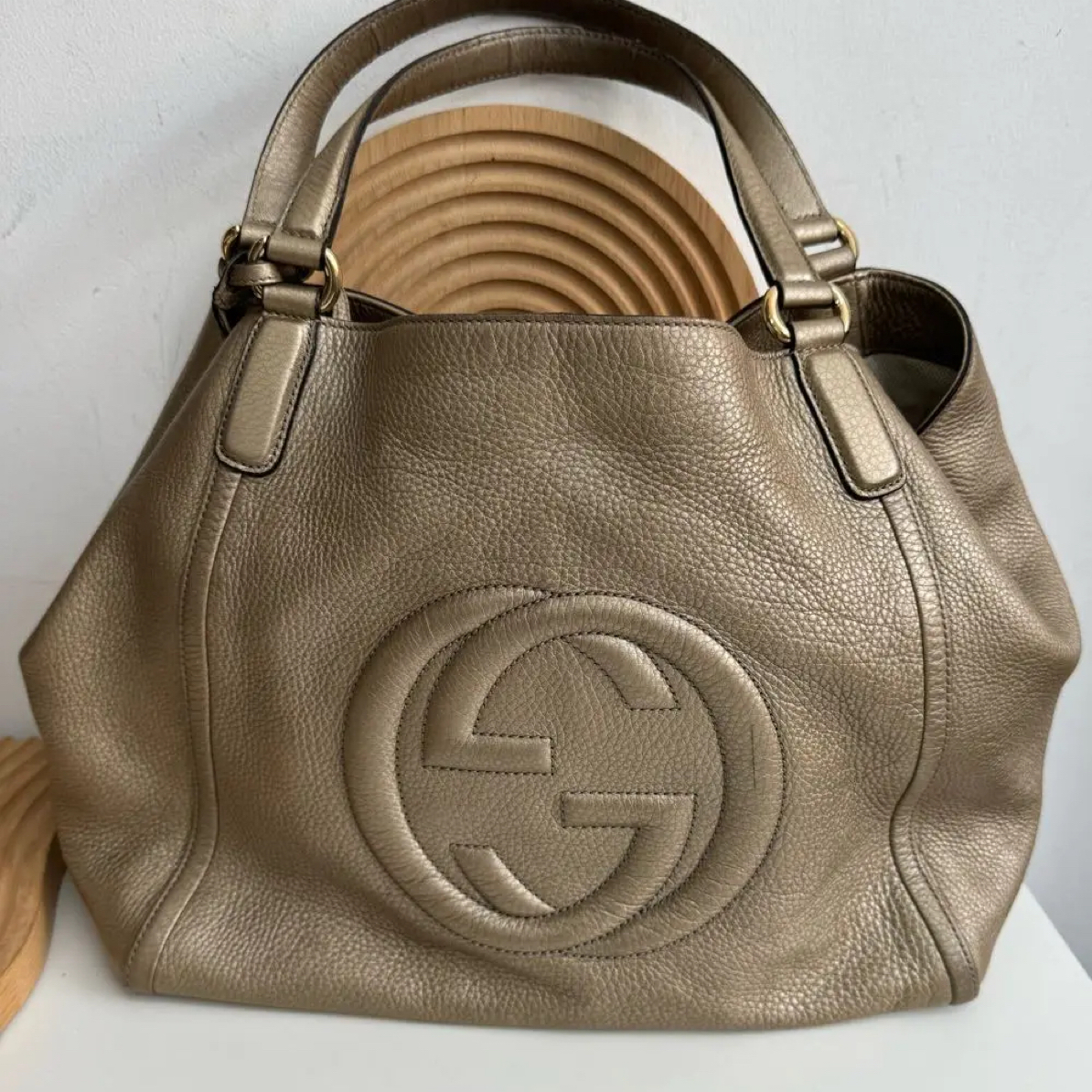 95新 GUCCI/古驰 流苏托特包（33cm）/Y855