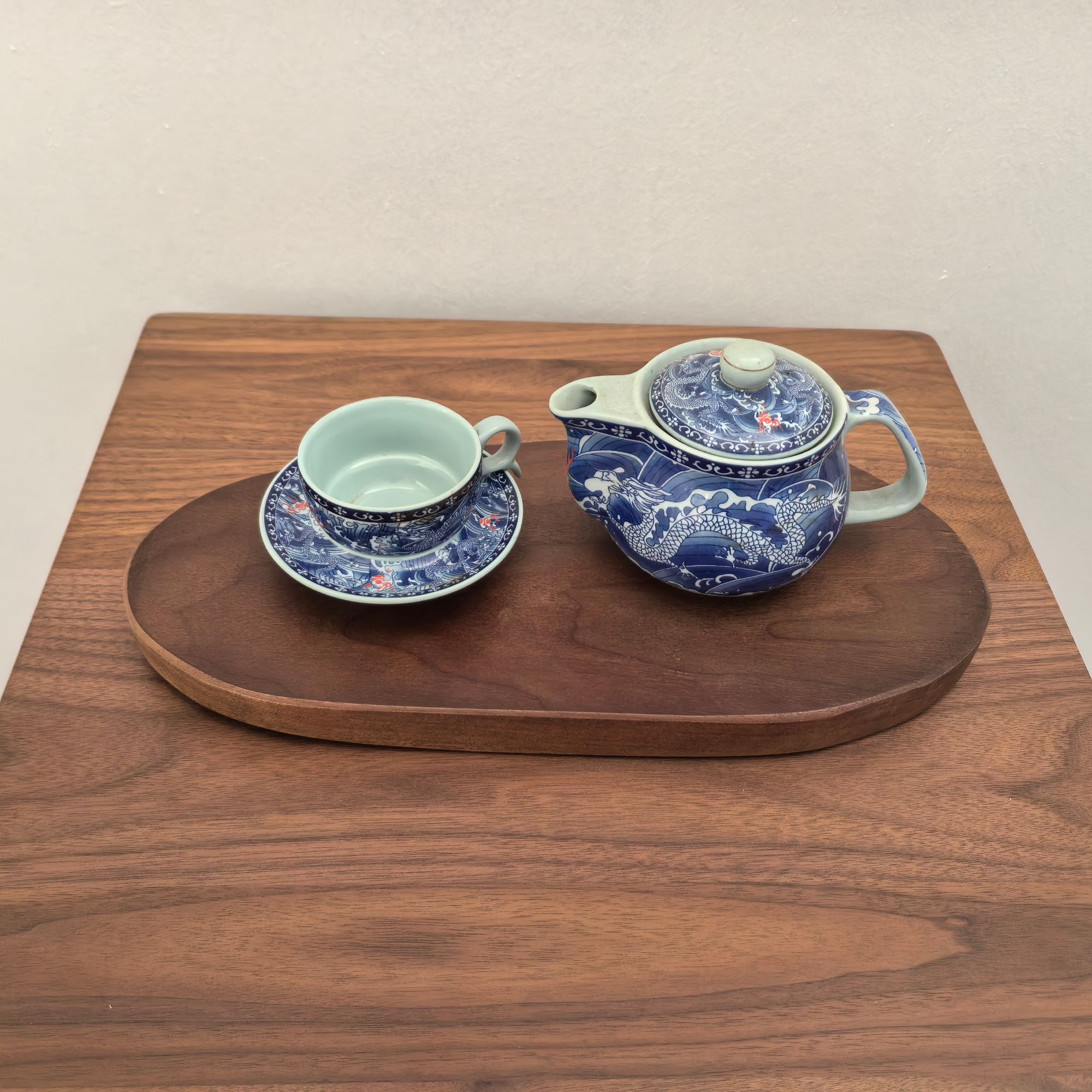 一物一拍北美黑胡桃木干泡台置物托盘茶盘随形板禅意实木