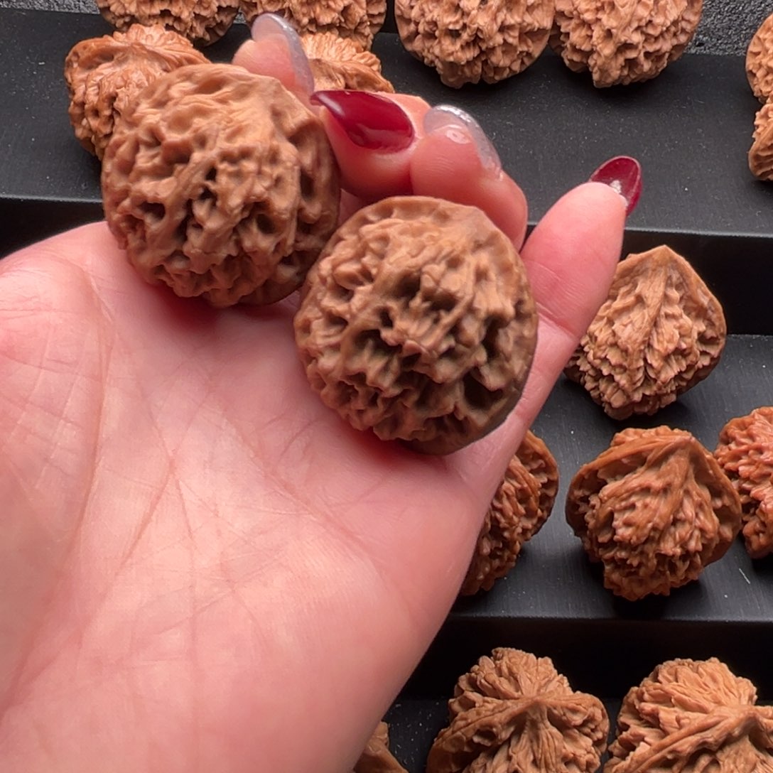 詩***方把件文玩核桃秦闷