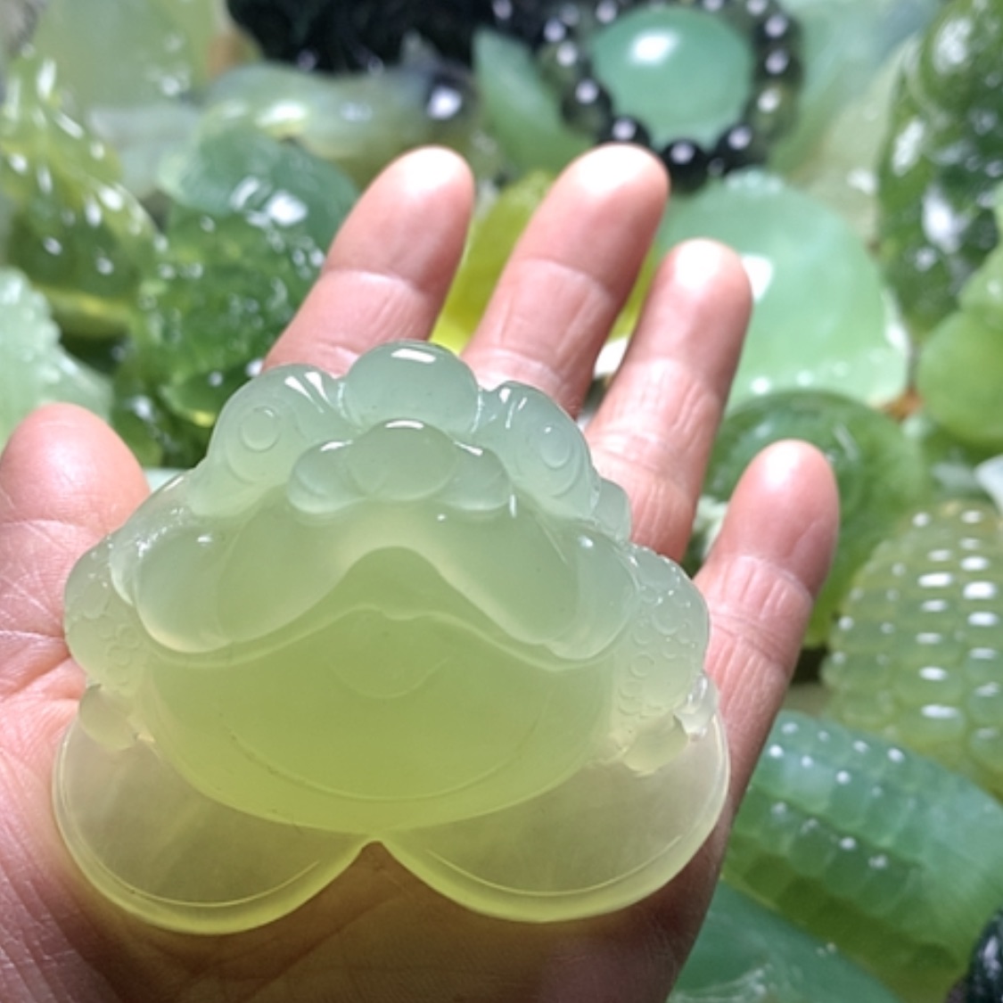 【闪购商品】合金蛇纹石玉颈饰