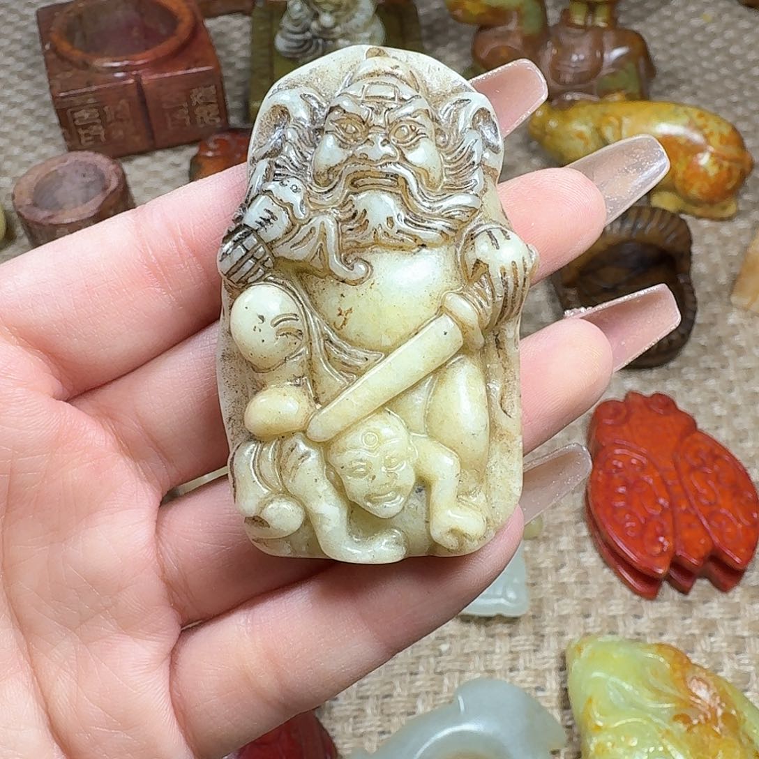 白玉菩提吊坠挂件