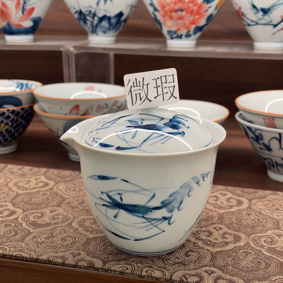 微瑕釉下彩纯手绘