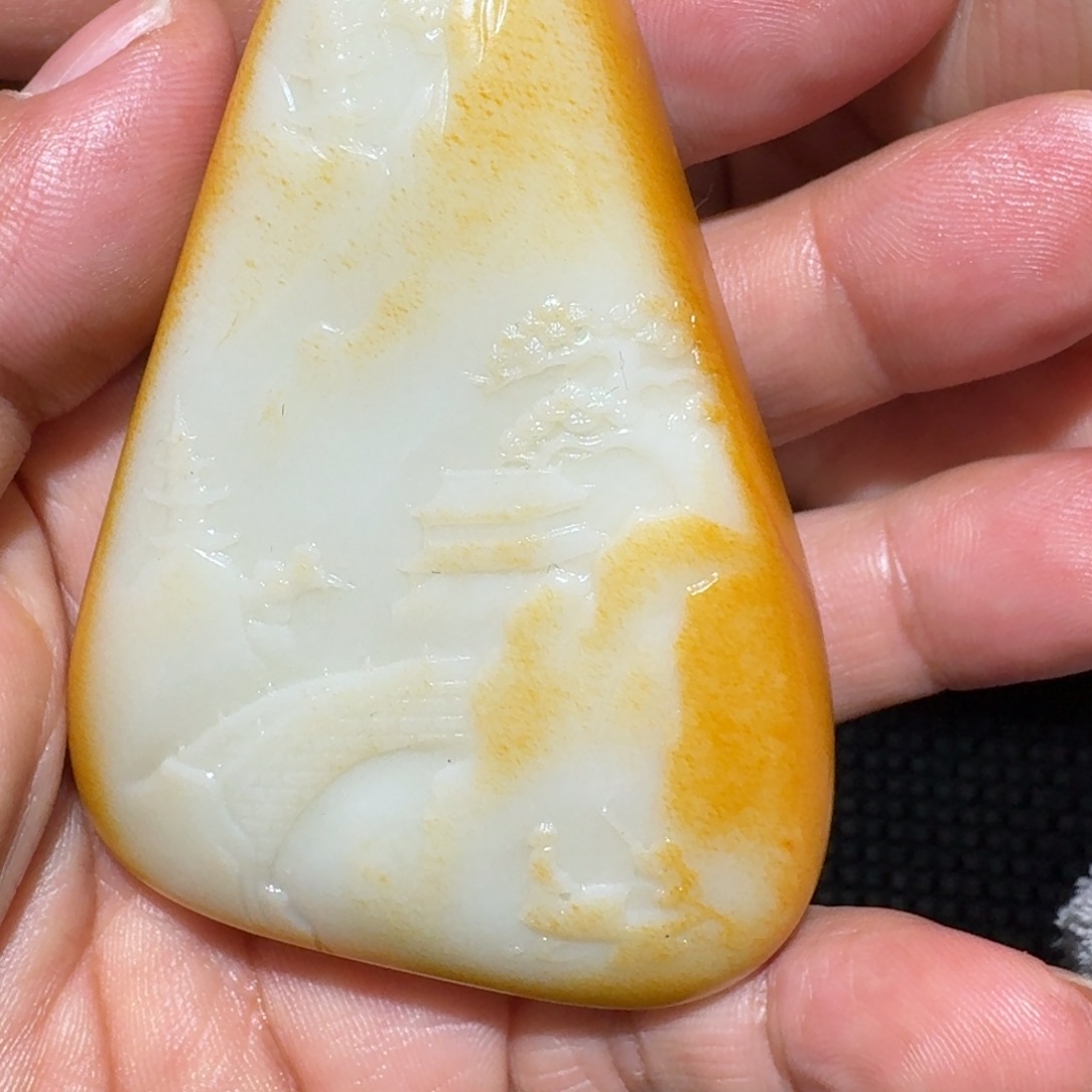 和田玉未镶嵌挂件