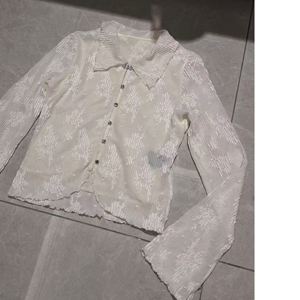 机理感 漂亮扣小衫12633