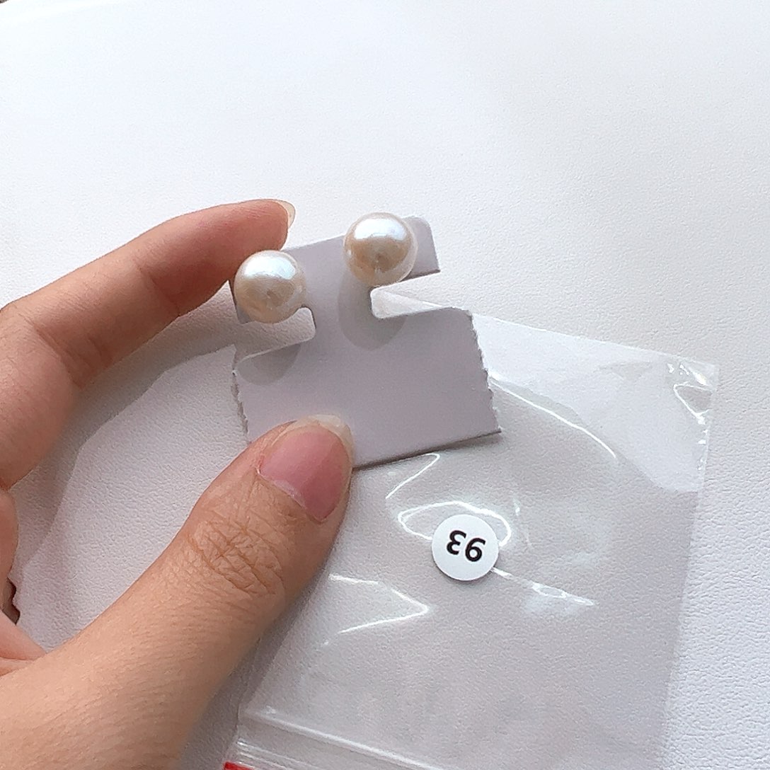 银S925镶嵌淡水珍珠耳饰