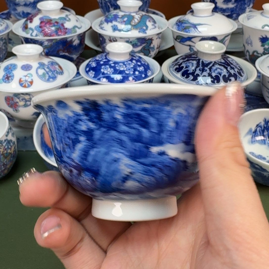 杯大帅纯手工手绘茶具396