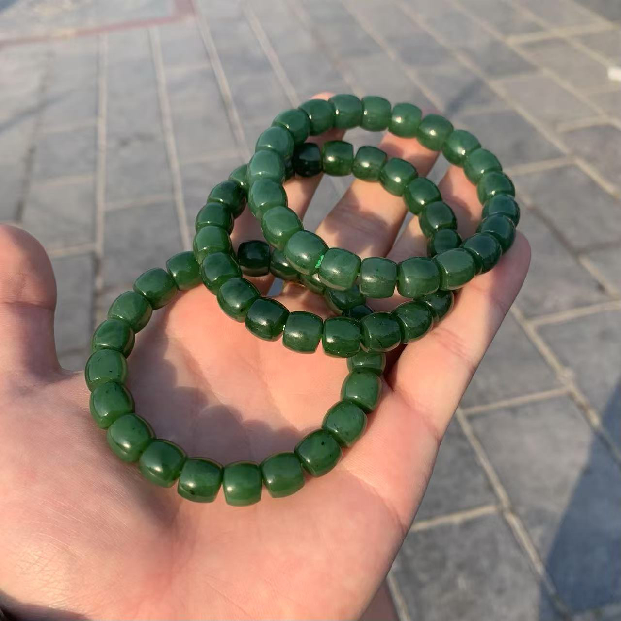 天然和田玉碧玉手串多样性发货拍一发一 代购