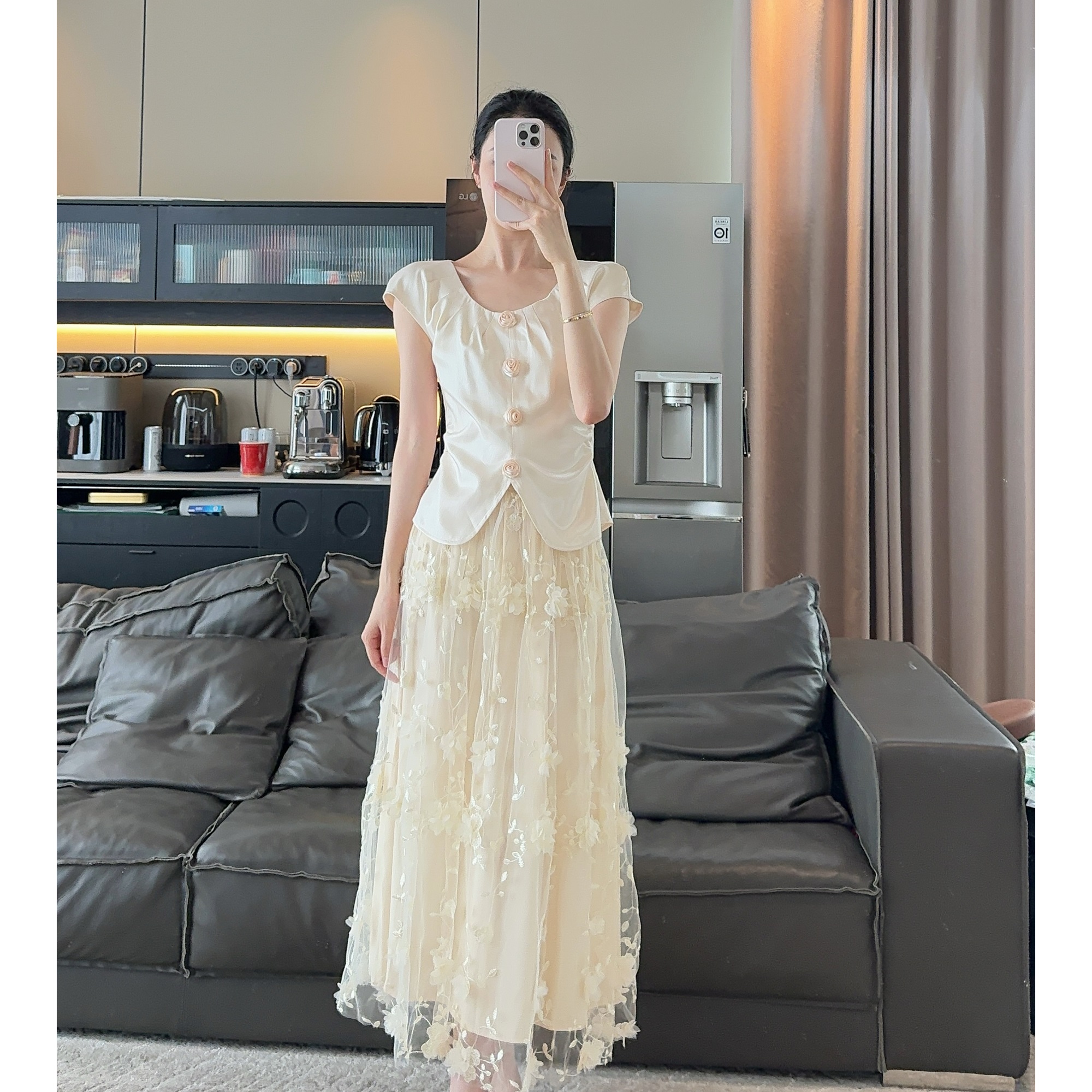 Zwinnie/詹维尼【流光玫瑰-独家系列】超重工设计感套装 GYS202576