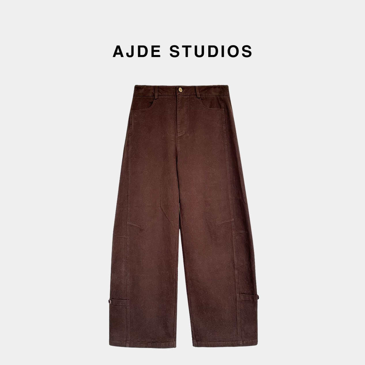 AJDE｜巧克力加绒牛仔裤01