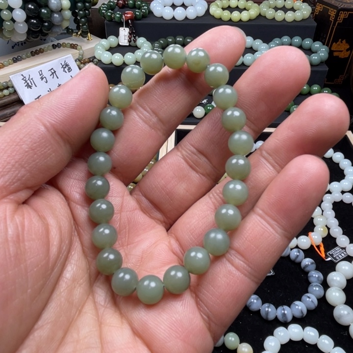 和田玉手串未镶嵌