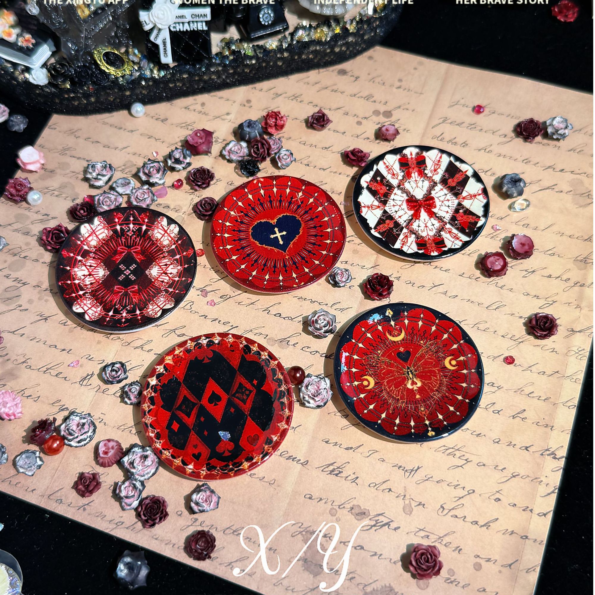 西柚定制【盘子福福】树脂立体配件摆件