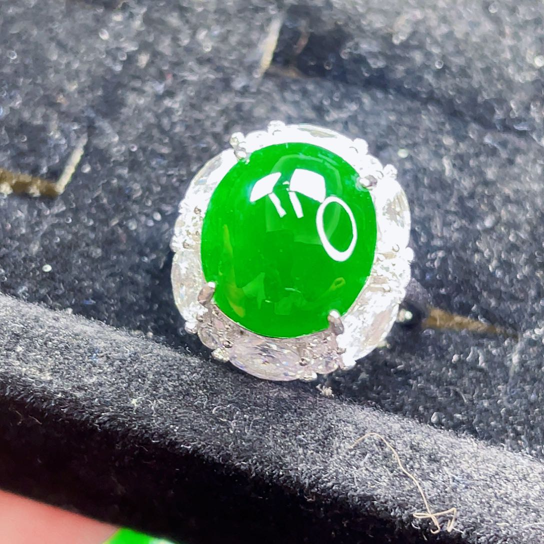 翡翠银S925镶嵌颈饰28