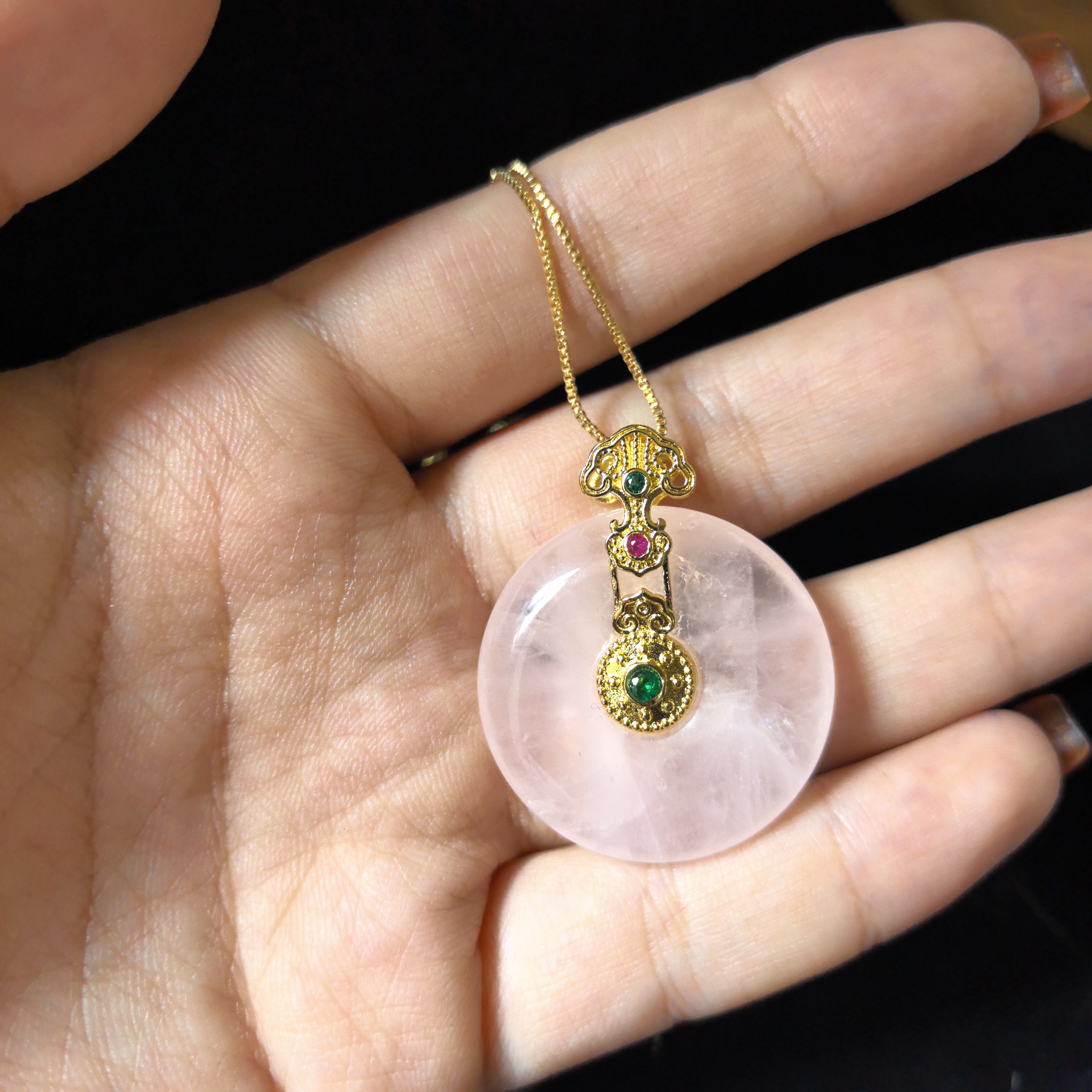 铜合金大理石吊坠 布鲁尔高透吊坠