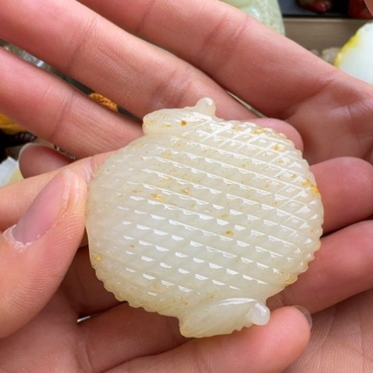 和田玉挂件未镶嵌润*