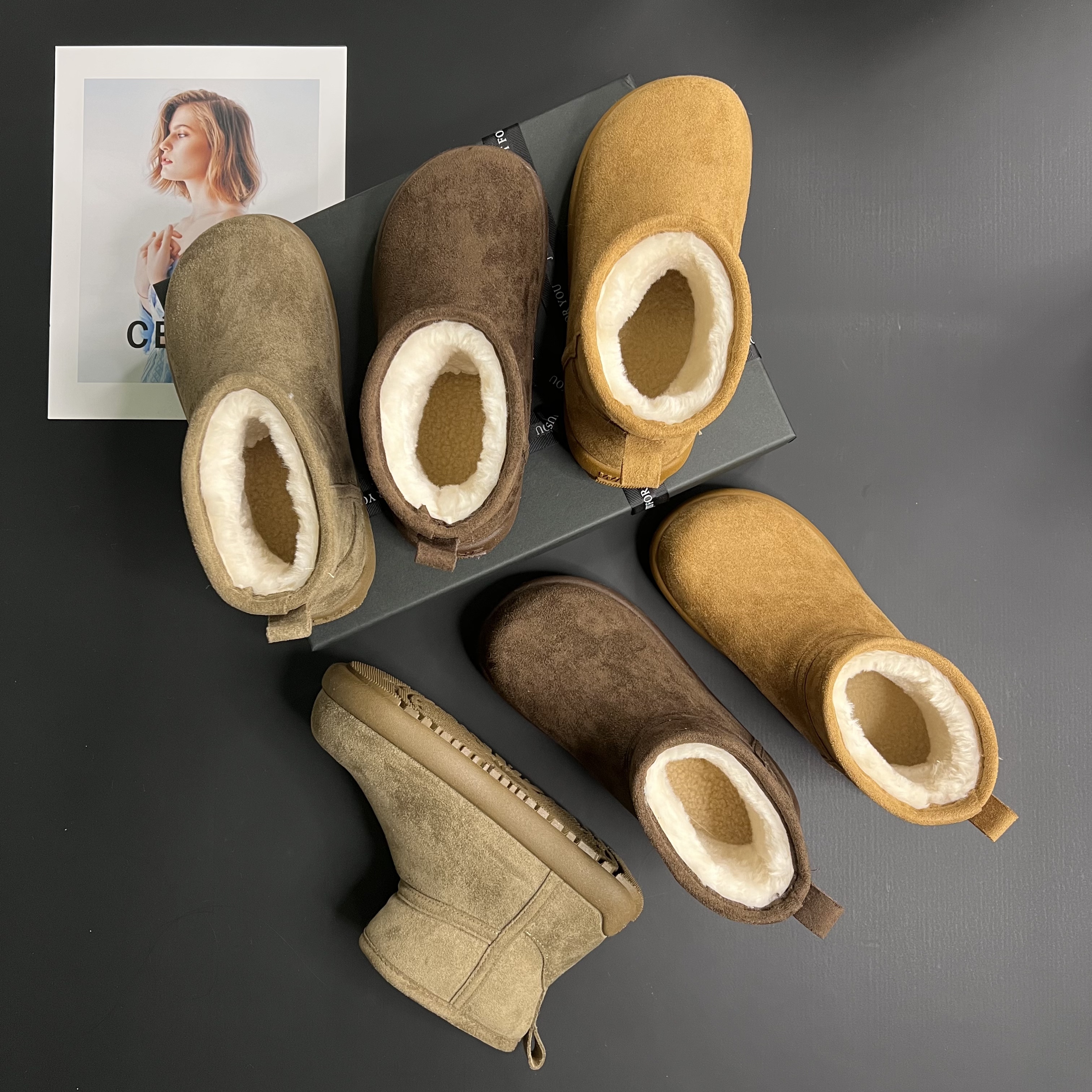 冬季男女同款新款休闲百搭男士防滑加绒加厚保暖女款雪地靴通用G