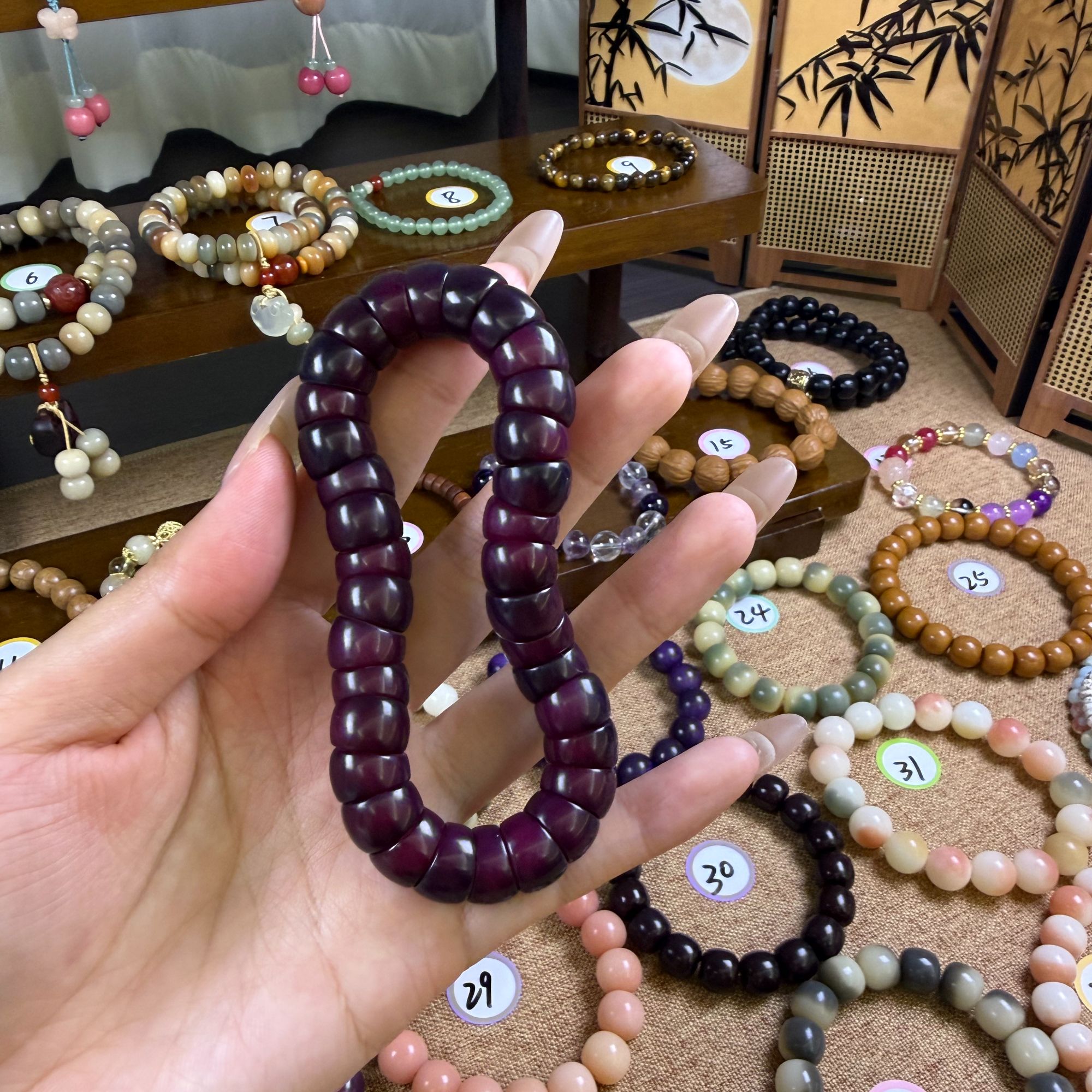 【拾光珠记】原生态菩提根手串猪大肠男女盘玩