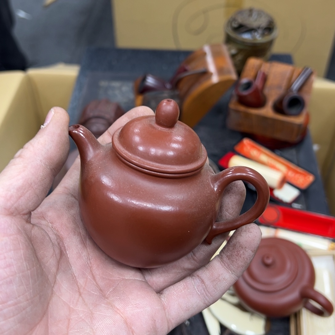 飞***子紫砂日本中古工艺品摆件