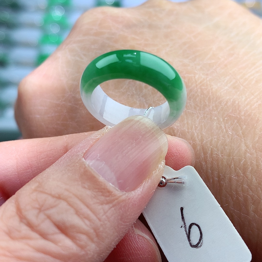 未镶嵌戒指翡翠6号