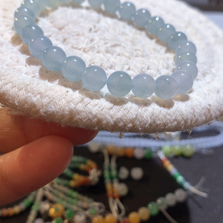 定制翡翠未镶嵌莫奈花园