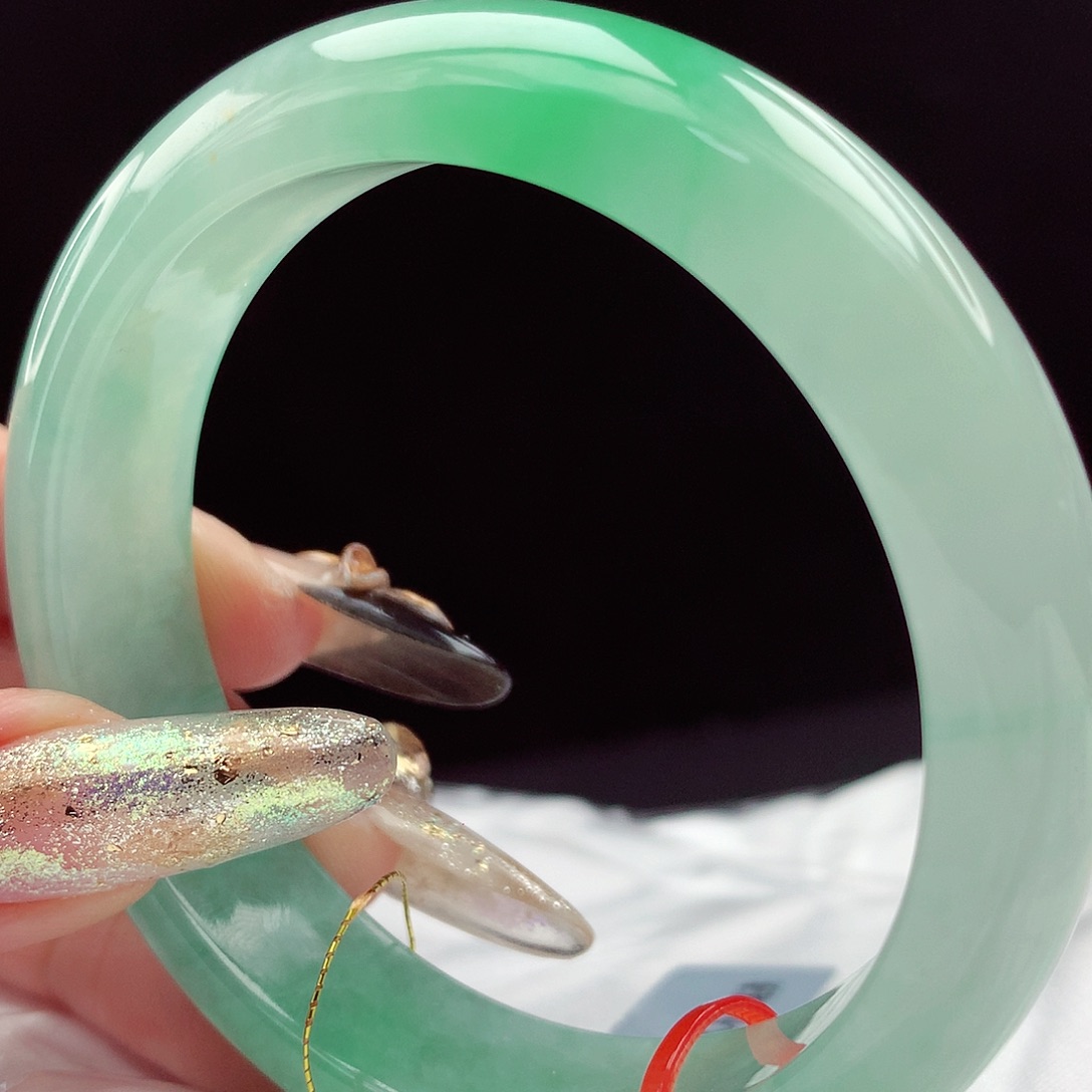 未镶嵌手镯翡翠56.轮胎0691巨美~高货强推！