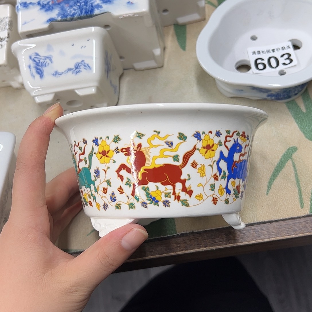 紫砂花盆367号瑕疵15/7.5cm