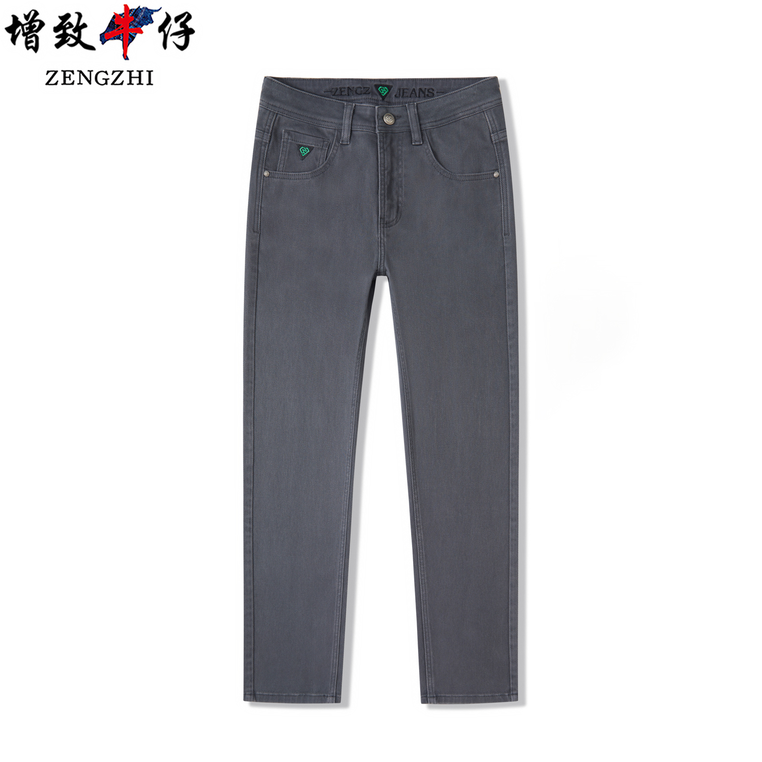  格莱灰【天丝莱赛尔】夏季【冰感丝滑】合体小直筒牛仔裤男099#