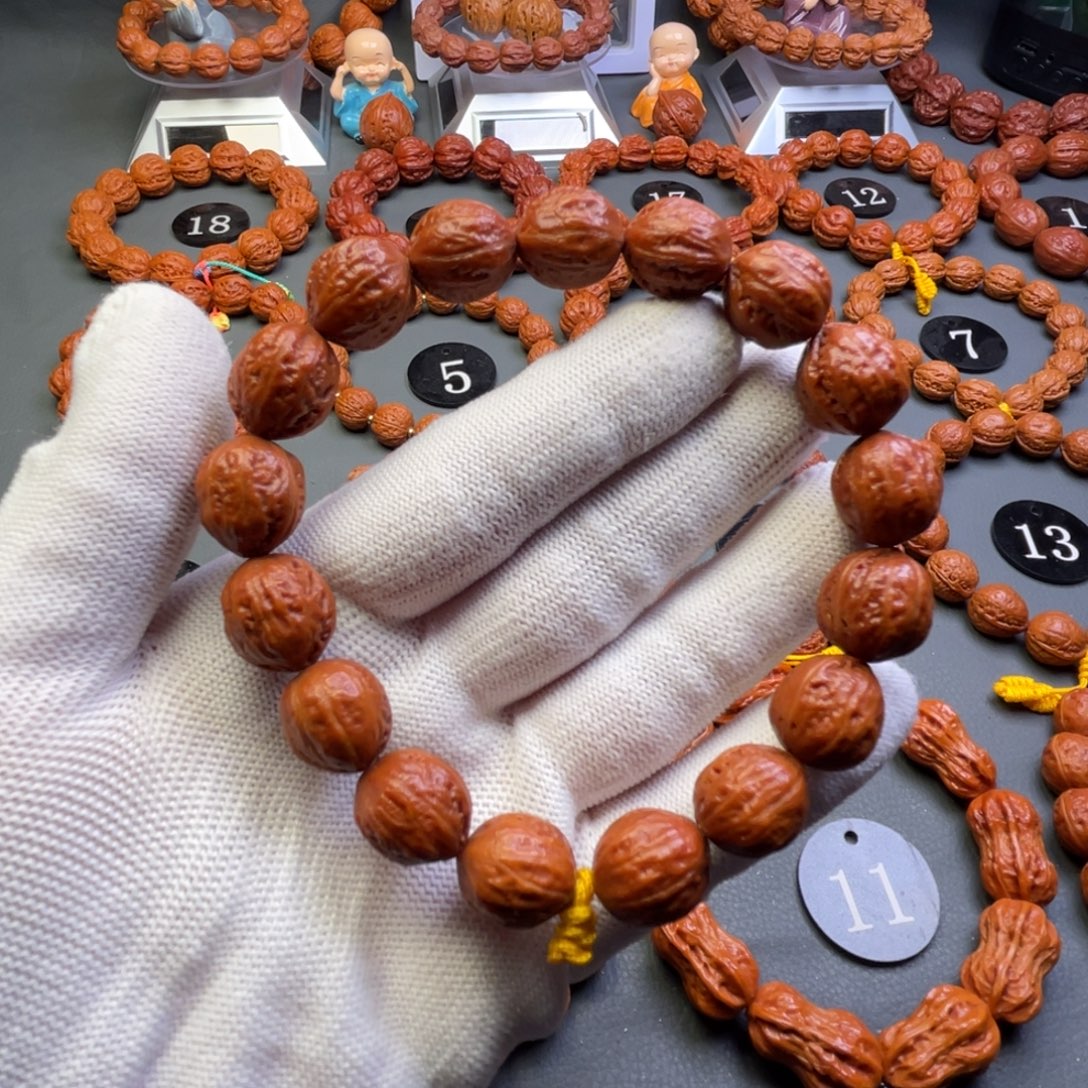 手串文玩核桃野生核桃小枣型秋子手持