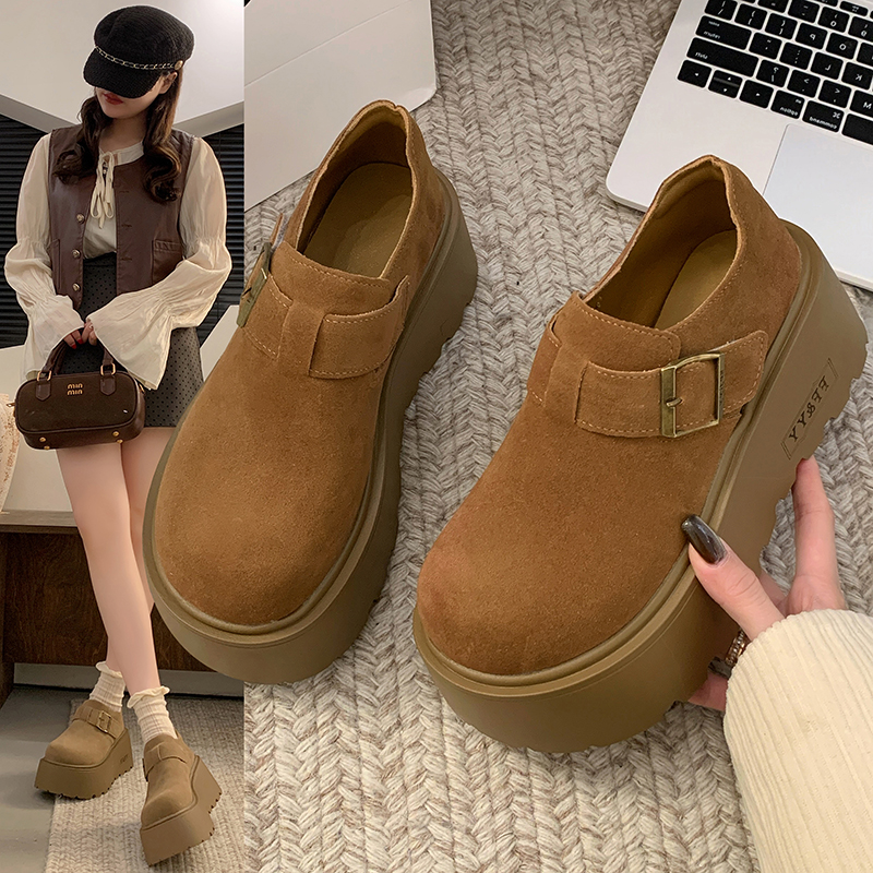 皮扣带小众休闲时尚勃肯鞋女2025年春季新款韩版女鞋