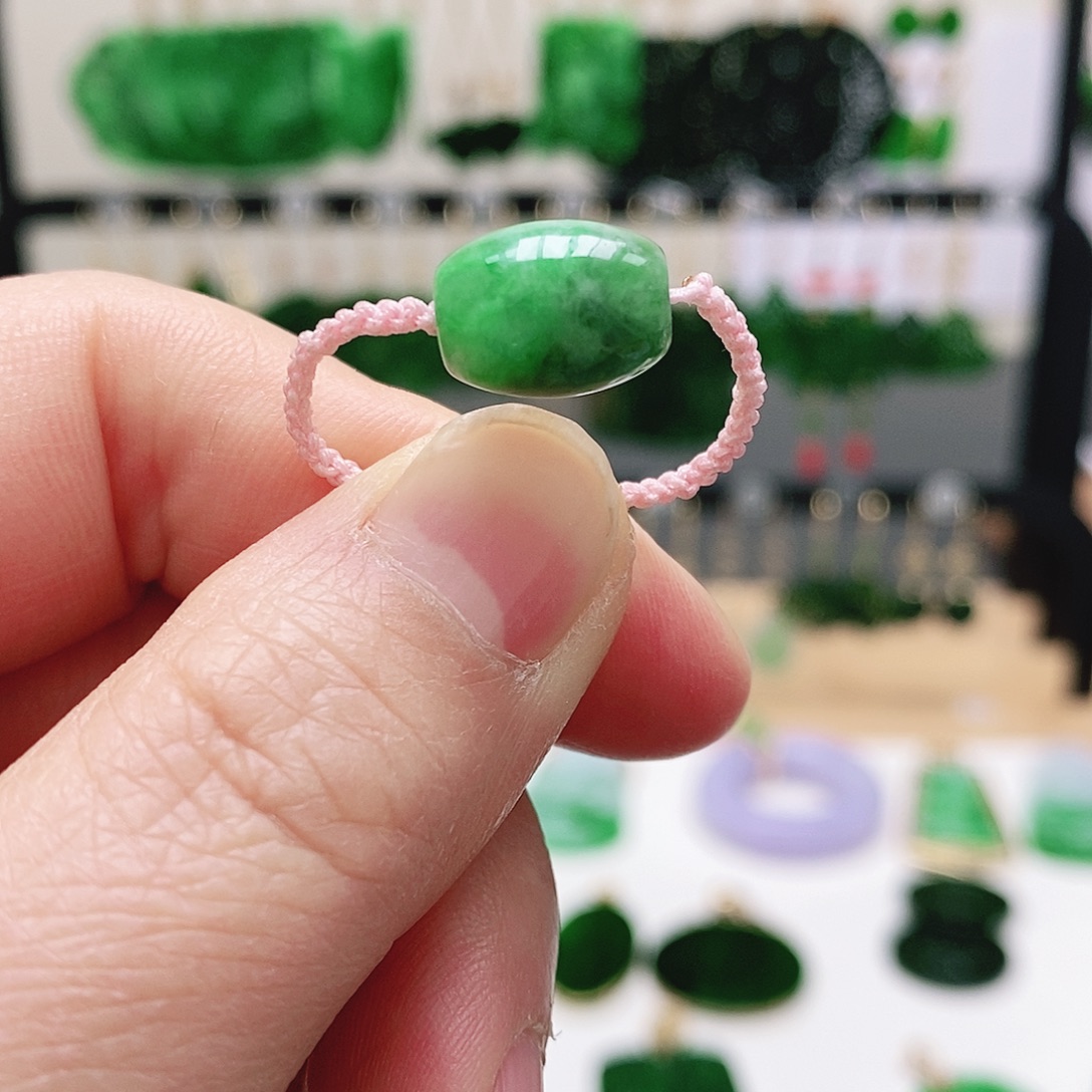 翡翠未镶嵌耳饰挂件