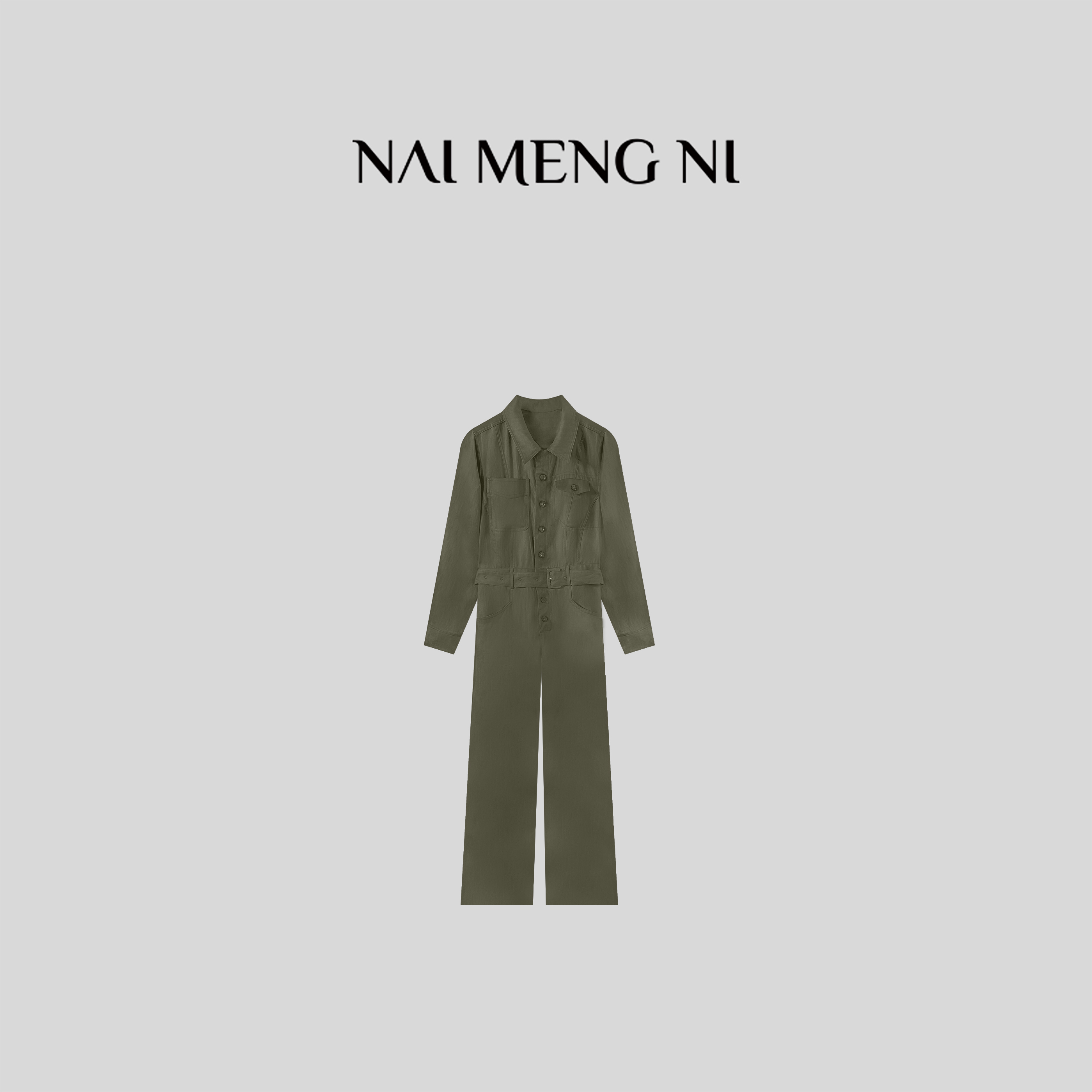 【毛毛】NMN王火火&小众设计高级感气质时尚工装连体裤女 26N26062