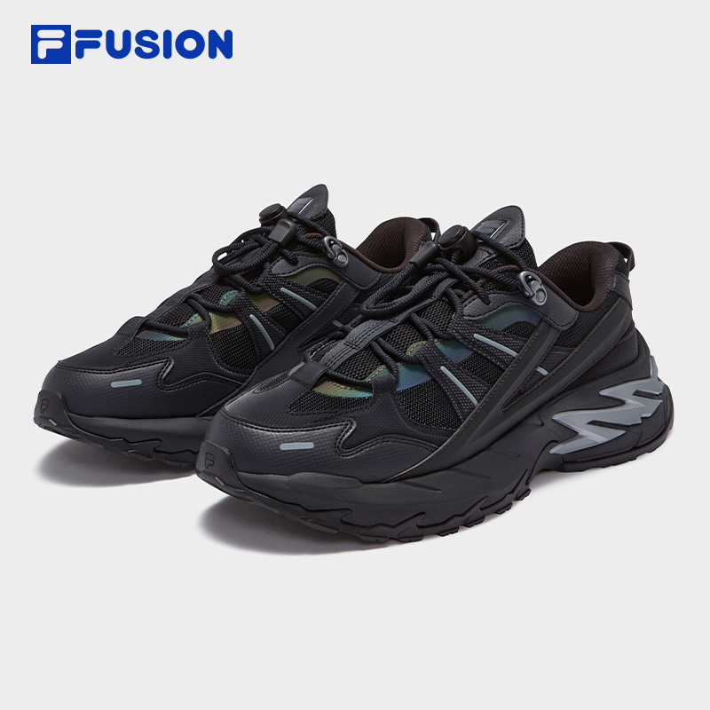 FILA斐乐【星际鞋】潮牌户外运动鞋厚底透气老爹鞋男士T12M511511F