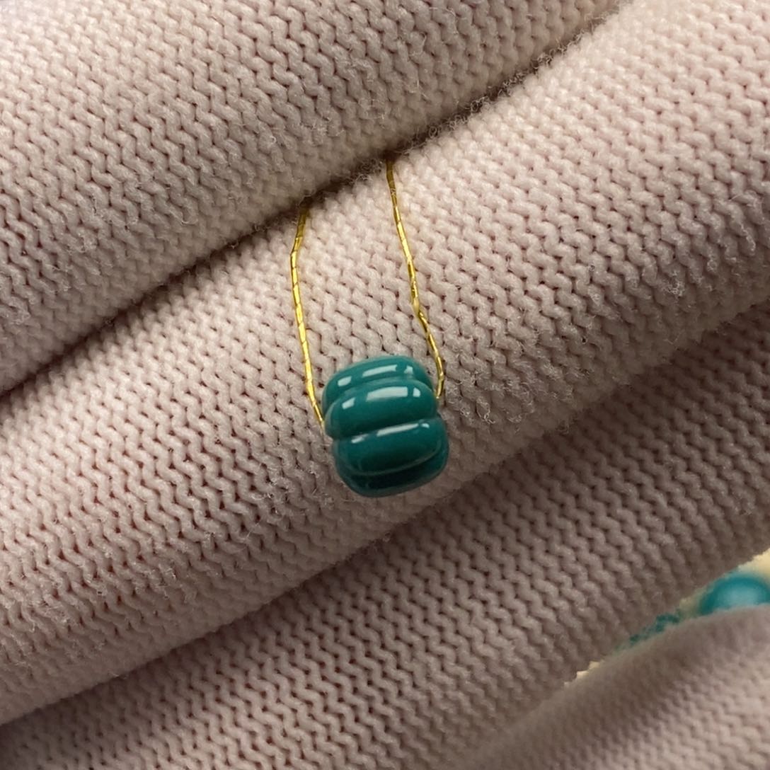 绿松石未镶嵌瓜珠Aa894/7mm