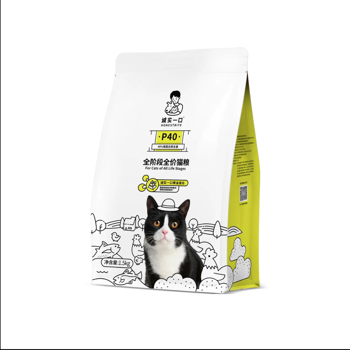 诚实一口猫粮P401.5kg