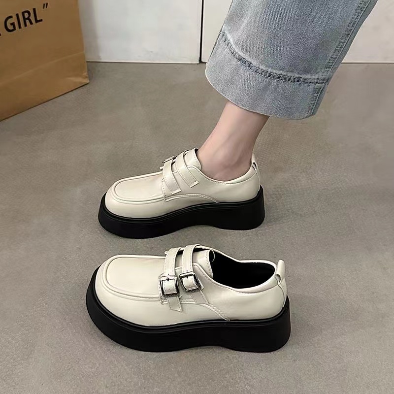 25年秋冬新款真皮乐福鞋通用休闲单鞋厚底时尚百搭F8246