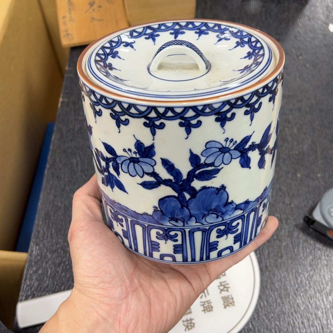 陶瓷日本中古工艺品摆件