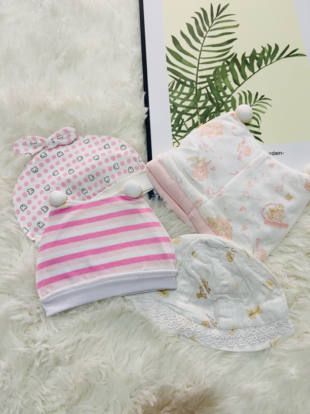 新生儿婴儿宝宝胎帽0-3个月