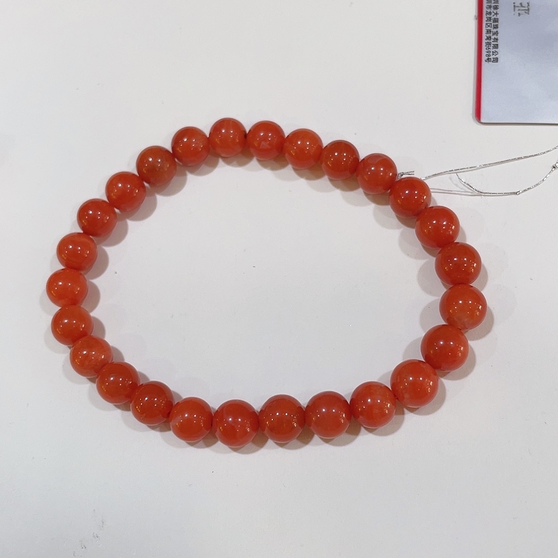 南红玛瑙手串未镶嵌