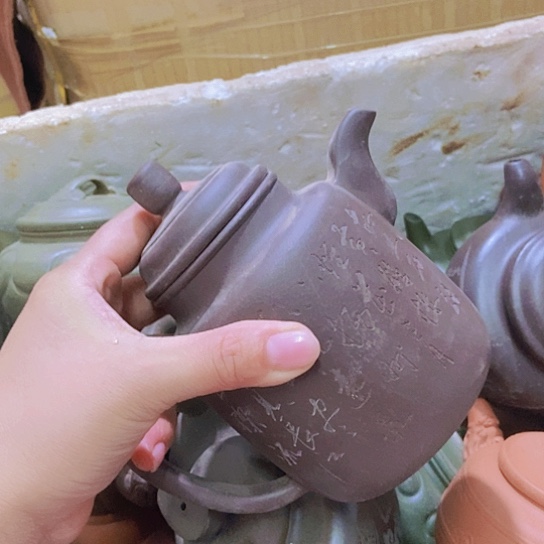 茶壶绿泥宜兴紫砂全手工制作工艺