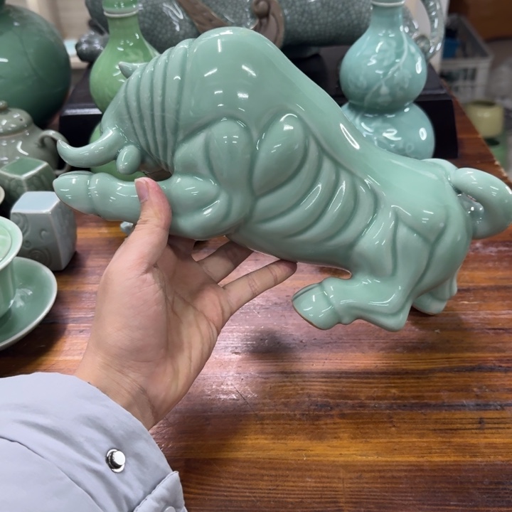 龙泉青瓷茶具微瑕4777