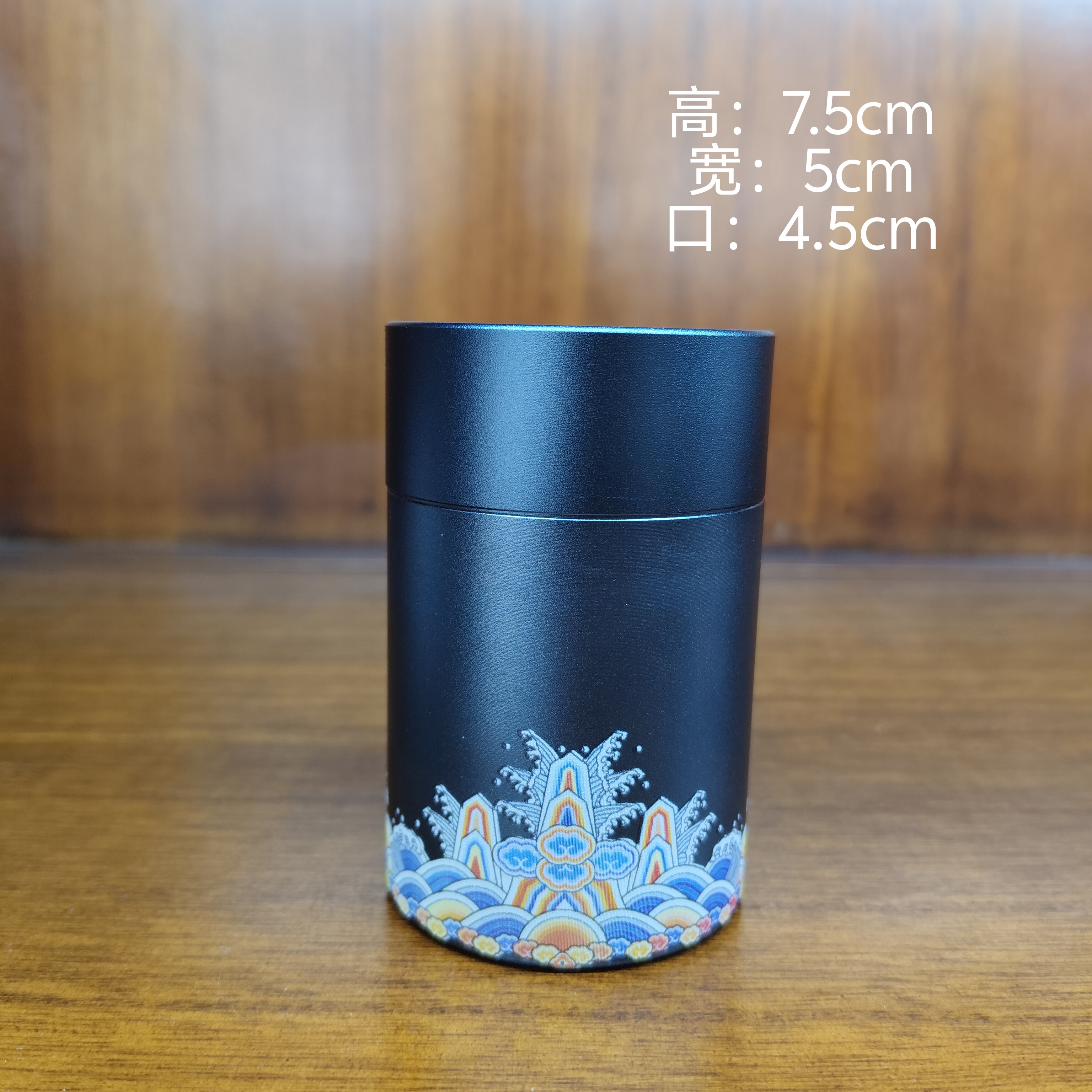 足银999茶叶罐随行直筒家用内胆银22克纯手工便携