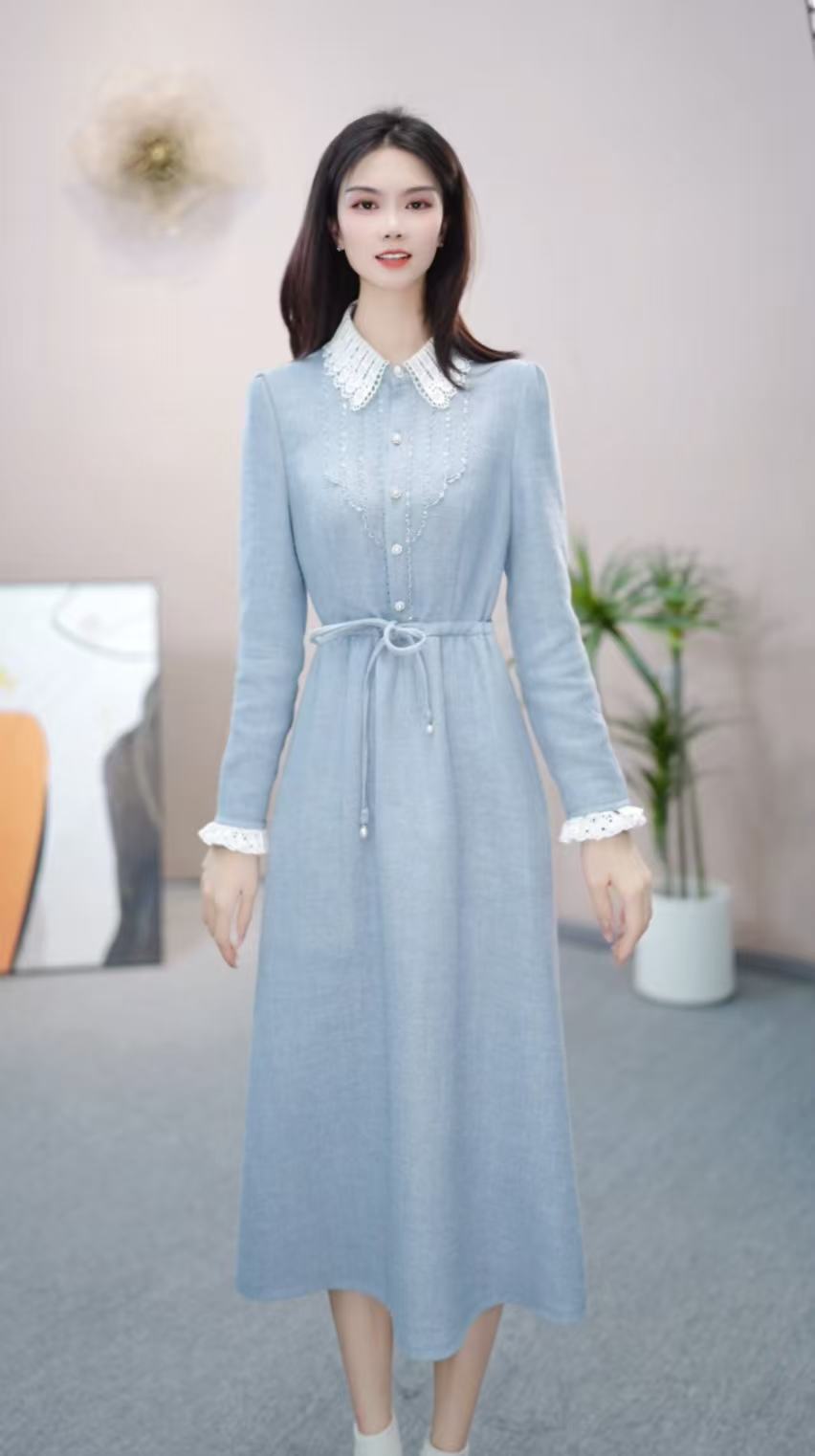 [依橙服饰] 6658款 # 秋冬 百搭 减龄 收腰 显瘦  连衣裙