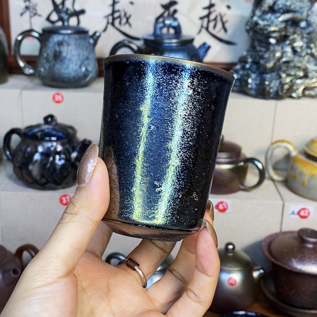随***d杯云南建水紫陶柴烧杯子